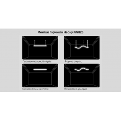 Flexible neon COLORS 24V-IP65 14,4W 950Lm 4000K 5m (NNR25-NW)