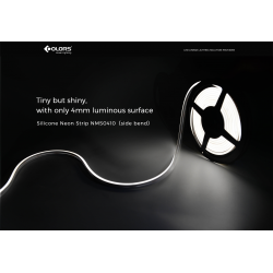 Flexible neon COLORS 24V-IP65 7,2W 240Lm 3000K 5m (NMS0410-WW)