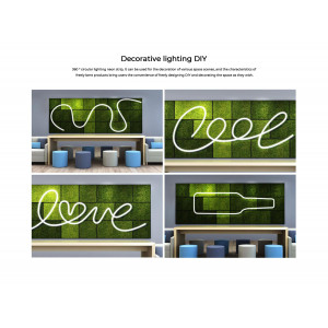 Гнучкий неон COLORS 48V IP65 14,4W 950Lm 4000K (NNR25-20M-NW)