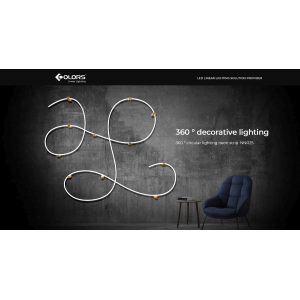 Гнучкий неон COLORS 24V IP65 21,6W 2300/4000K 5м (NNR25-CCT)