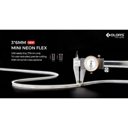 Гнучкий неон COLORS 24V IP54 7,2W 260Lm 4000K 5м (NMS0306-NW)
