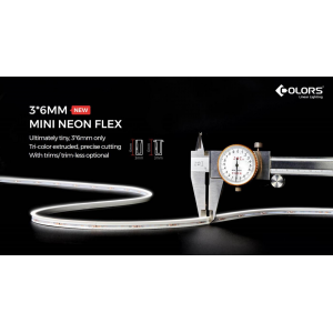 Flexible neon COLORS 24V-IP54 7.2W 260Lm 4000K 5m (NMS0306-NW)