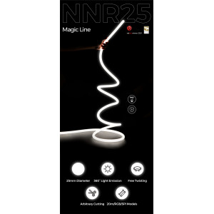 Гнучкий неон COLORS 24V IP65 14,4W 510Lm RGB 5м (NNR25-RGB)