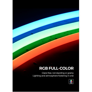 Гнучкий неон COLORS 24V IP65 14,4W 510Lm RGB 5м (NNR25-RGB)