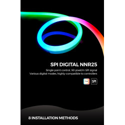 Elastyczna neonówka KOLORY 24V IP65 14,4W 510Lm RGB 5m (NNR25-RGB)