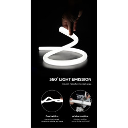 Гнучкий неон COLORS 24V IP65 14,4W 510Lm RGB 5м (NNR25-RGB)