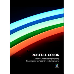 Гнучкий неон COLORS 12V IP65 21,6W 302Lm RGB-SPI 3м (NNR25-RGB-SPI)