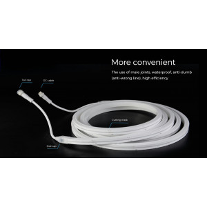 Гнучкий неон COLORS 24V IP67 14.4W RGB-3000K 5м (NMT1312-PRO-RGBWW)