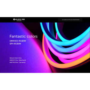 Elastyczna taśma neonowa COLORS 24V IP67 14,4W RGB-3000K 5m (NMT1312-PRO-RGBWW)