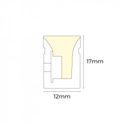 Flexible neon COLORS 24V-IP67 10W 669Lm 4000K 5m (AFS1217-NW)