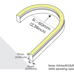 Flexible neon COLORS 24V-IP67 10W Green 5m (AFS1217-G)
