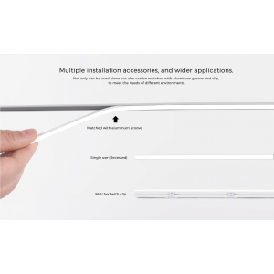 Flexible neon COLORS 24V IP65 7.2W 240Lm 2300K 5m (NMS0410-LW)