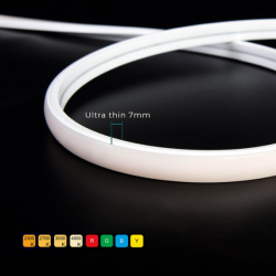 Flexible neon COLORS 24V IP67 10W 750Lm 3000K 5m (NNT0711-WW)