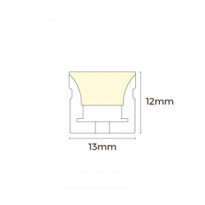 Neon neon KOLORY 24V IP67 12W 165Lm RGB-3000K 5m (AFT1312-RGBWW)