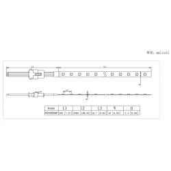 LED strip RISHANG 60-5050-24V-IP33 13.2W RGB 5m (RD0060AP)