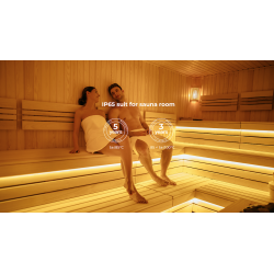 Heat resistant LED strip COLORS 80-3030-24V-IP65 4.8W 690Lm 2700K 5m (DS980-24V-10mm-IP65-SW)