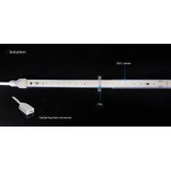 Taśma LED COLORS 104-2835-220V-IP65 10,6W 900Lm 2850K 50m (H8104-230V-12mm-WW)