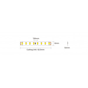 Taśma LED COLORS 128-2835-24V-IP33 8,7W 1383Lm 5000K 5m (D8128-24V-8mm)