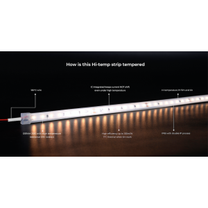 Heat resistant LED strip COLORS 80-3030-24V-IP65 5W 745Lm 4000K 5m (DS980-24V-10mm-IP65-NW)