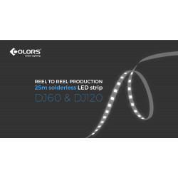 LED strip COLORS 120-2835-24V-IP20 9.6W 900Lm 2700K 5m (DJ120-24V-8mm-SW)