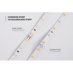 Світлодіодна стрічка COLORS 120-2835-24V-IP20 9.6W 900Lm 2700K 5м (DJ120-24V-8mm-SW)