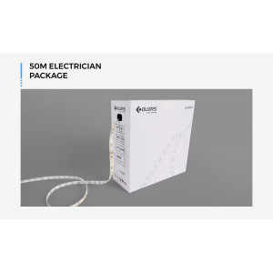 Світлодіодна стрічка COLORS 120-2835-24V-IP20 9.6W 900Lm 2700K 5м (DJ120-24V-8mm-SW)