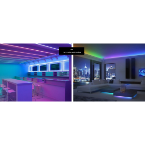 Світлодіодна стрічка COLORS 60-5050-12V-IP20 8.4W SMART RGB-SPI 5м (DS560RGB-12V-10mm)