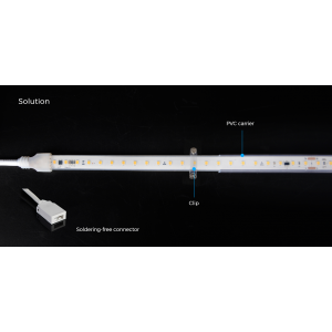 Taśma LED COLORS 52-2835-230V-IP65 5,3W 450Lm 2850K 50m (H852-230V-12mm-WW)