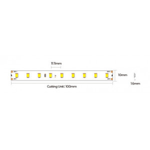 LED strip COLORS 90-2835-24V-IP20 4,8W 925Lm 4000K 5m (D890-24V-10mm-NW)
