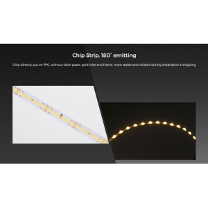 Світлодіодна стрічка COLORS Chip-24V-IP20 8.8W 980Lm 3000K 5м (FD128-24v-8mm-WW)