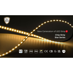 LED strip COLORS Chip-24V-IP20 9.6W 1040Lm 4000K 5m (FD128-24v-8mm-NW)