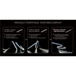 LED strip COLORS 80-2835-24V-IP20 7.2W 1055Lm 4000K 5m (DR880-24V-8mm-NW)