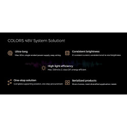 Світлодіодна стрічка COLORS 80-2835-48V-IP20 5.8W 650Lm 4000K 5м (D880-48V-10mm-NW)