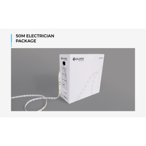 Taśma LED COLORS 120-2835-12V-IP33 8,8W 960Lm 3000K 50m (DJ120-12V-8mm-WW9_DP50)