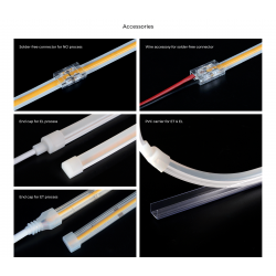 LED strip COLORS COB-24V-IP20 5W 410Lm 4000K 5m (DF6-24V-8mm-5W-NW)