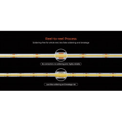 LED strip COLORS COB-24V-IP20 9.6W 800Lm 2700K 5m (DRF10-24V-8mm-SW)