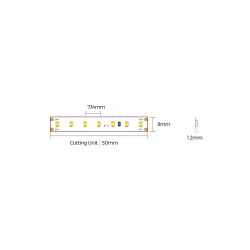 Taśma LED COLORS 140-2216-24V-IP20 6,6W 710Lm 4000K 5m (D6140-24V-8mm-NW)