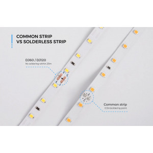 LED strip COLORS 60-2835-12V-IP20 4.4W 475Lm 3000K 50m (DJ60-12V-8mm-W8_DP50)