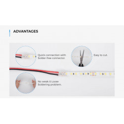 LED strip COLORS 60-2835-12V-IP20 4.4W 475Lm 3000K 50m (DJ60-12V-8mm-W8_DP50)