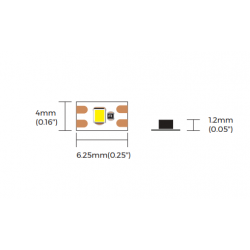 LED strip COLORS 160-2216-24V-IP20 9.6W 1285Lm 4000K 5m (C6160-24V-4mm-NW)