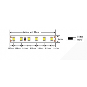 Taśma LED COLORS 120-2835-24V-IP65 8,4W 1010Lm 1900K 5m (D8120-24V-8mm-IP65-GW)